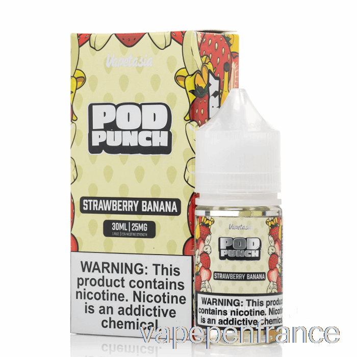 Fraise Banane - Sels De Punch Vapetasia Pod - 30 Ml 25 Mg Stylo Vape